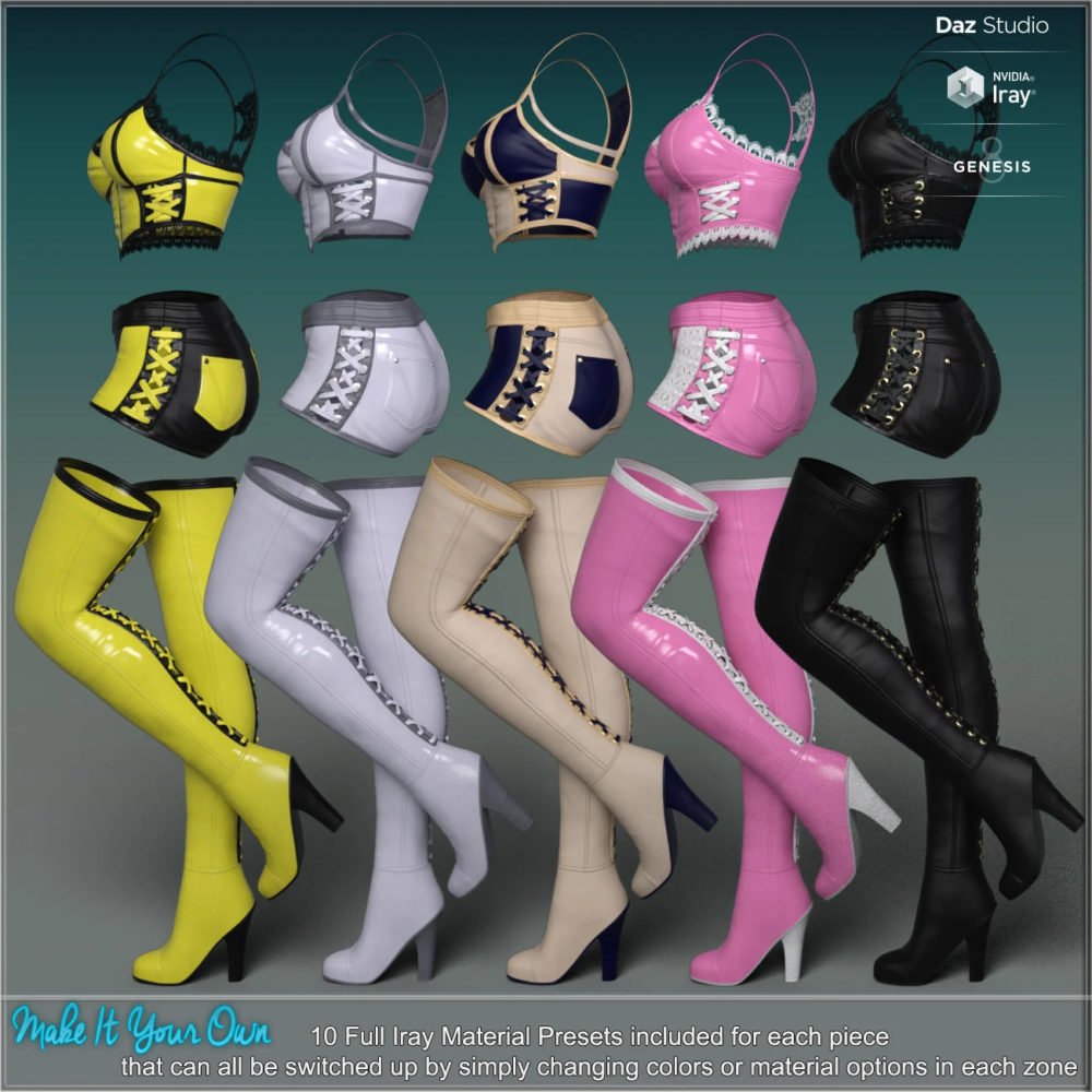 Criss Cross Outfit for Genesis 8 Females