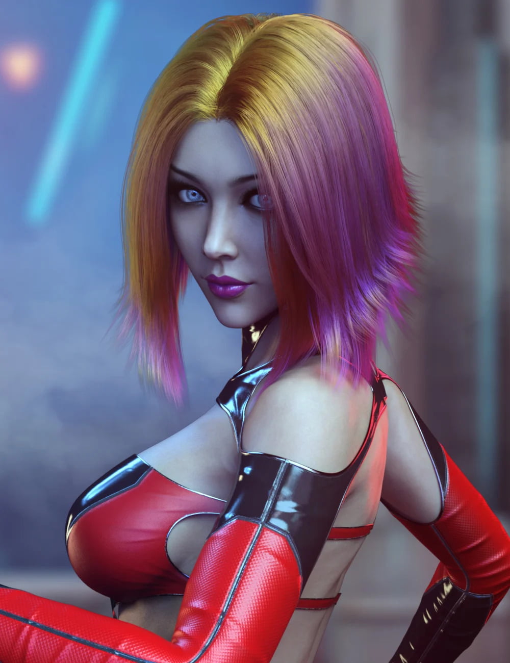 dForce Lyanna Hair for Genesis 8 and 8.1 Females