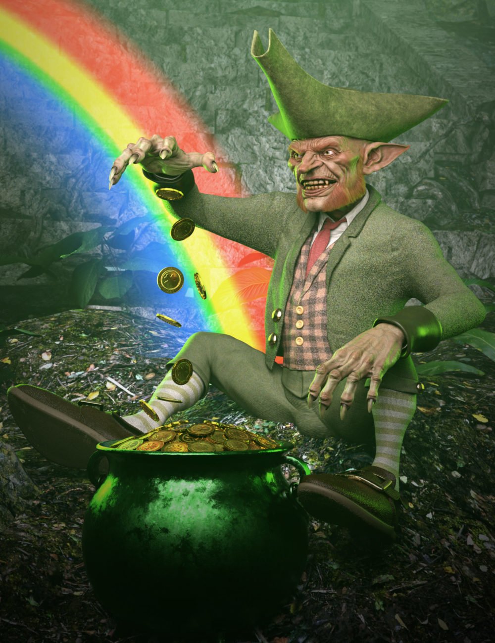 Evil Leprechaun HD for Genesis 8.1 Male