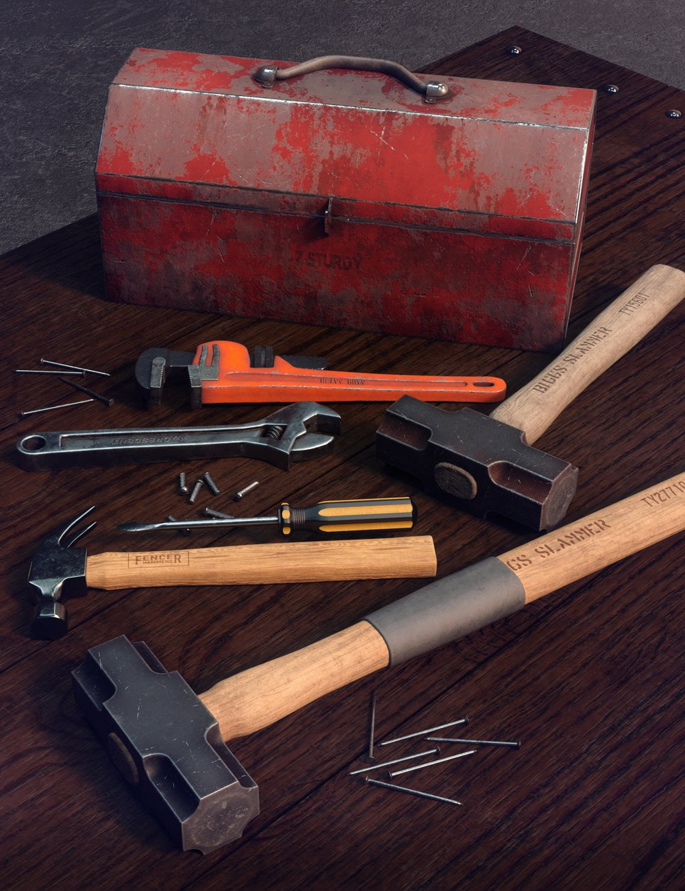 EArkham's ZWorld Tools and Poses for Genesis 8 Females