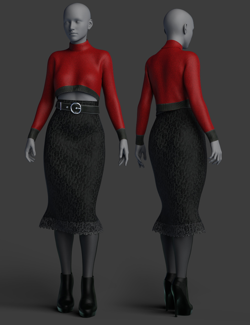 dForce Pengting Clothing Set Textures