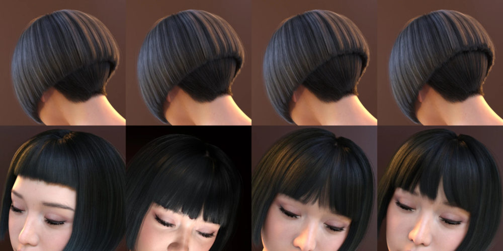 FE Classic Bob Hair for Genesis 8 and 8.1 Females