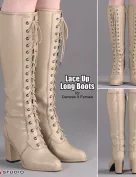 Lace Up Long Boots For G8F