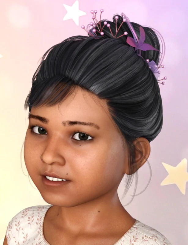 PreT Girls Bloom Hair for Genesis 8 Female(s)