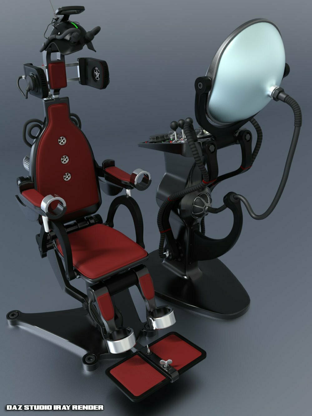 Pulp SciFi Chair for Poser and DS