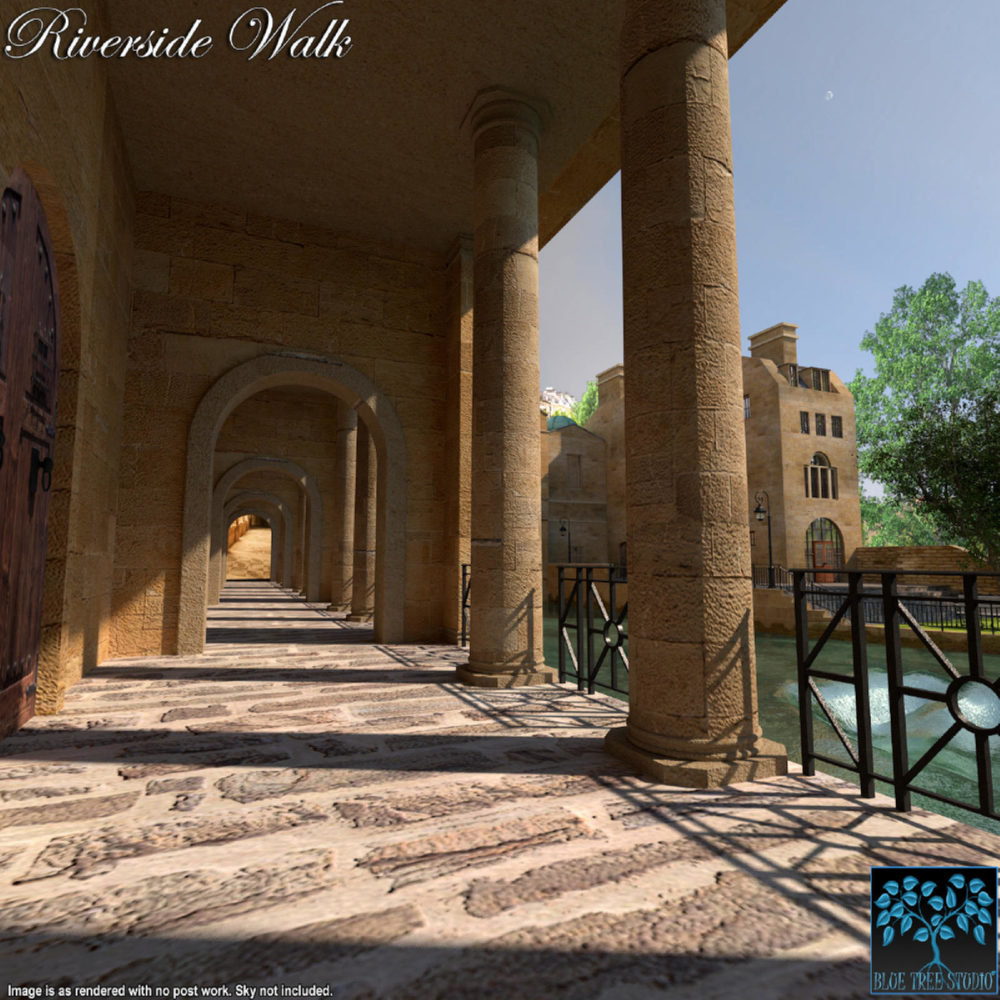 Riverside Walk for Daz Studio