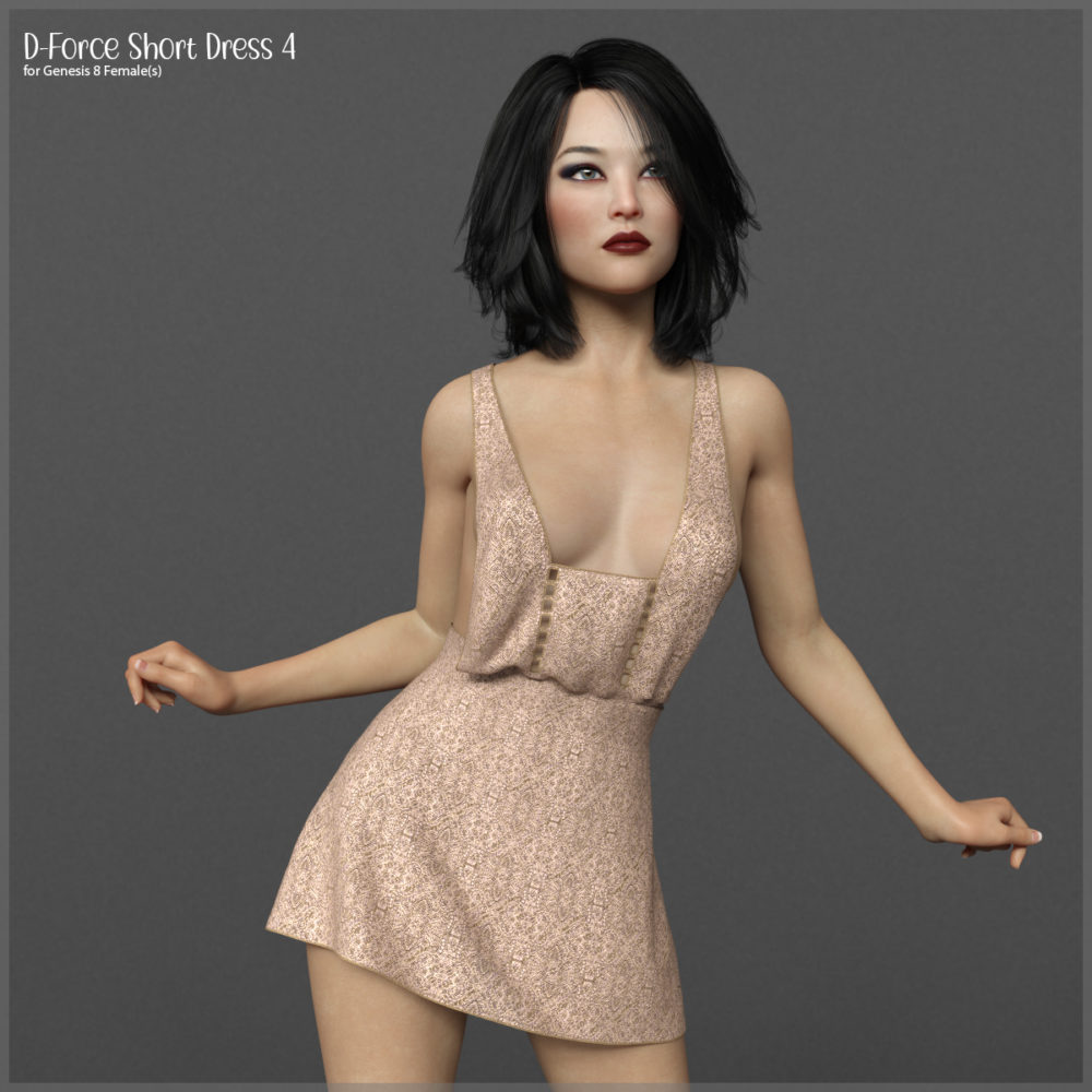D-Force Short Dress4 for G8F