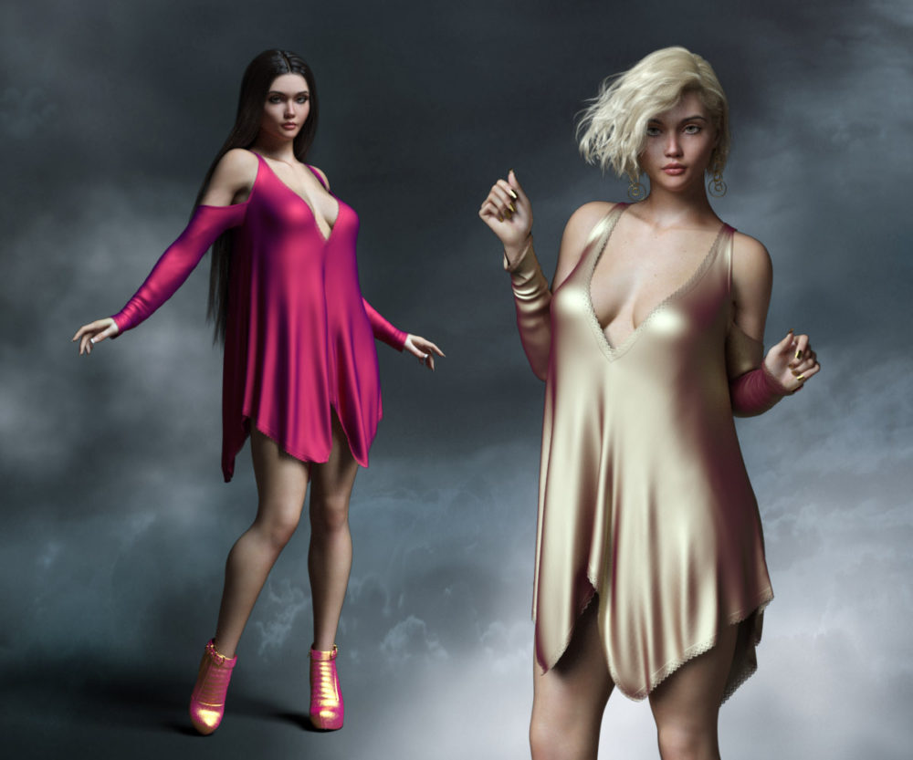 Eden Dress for Genesis 8.0 and Genesis 8.1 Females
