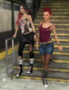 dForce Walking Dangerously Outfit Textures