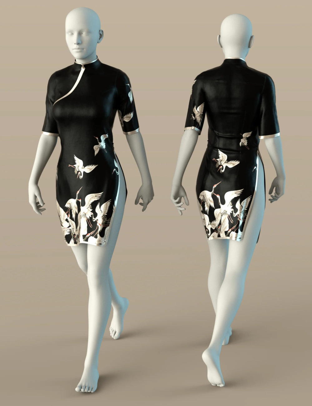 dForce Ay Lin Dress for Genesis 8 and 8.1 Female
