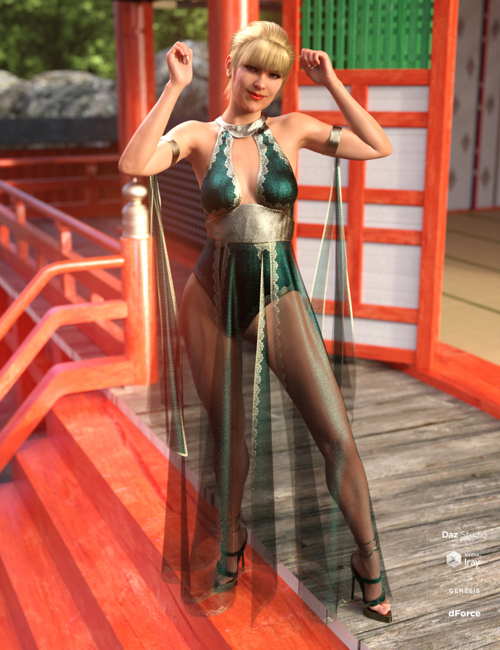 dForce Athiri Dress Set for Genesis 8 Female(s)