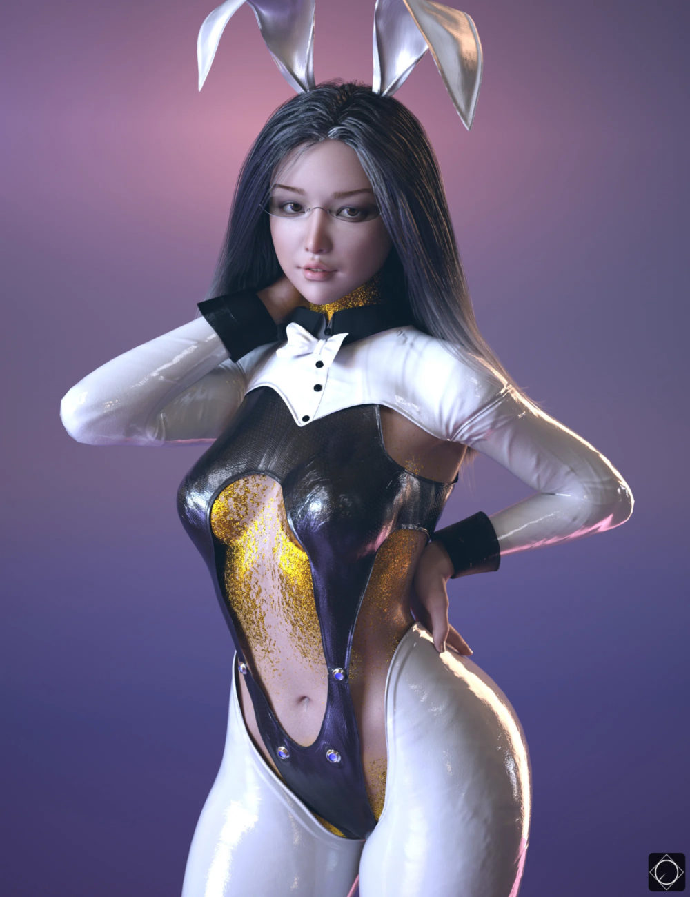 dForce Bunny Suit and Reverse Bunny Suit Bundle for Genesis 8 and 8.1 Females