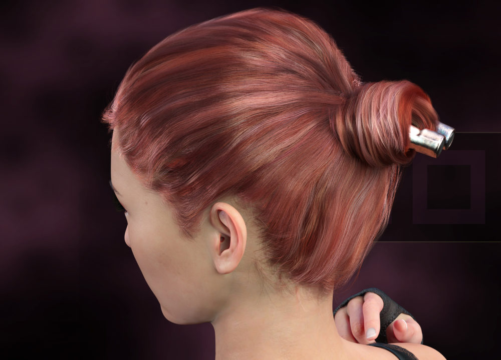 dForce Fierce Tales Hair for Genesis 3, 8, and 8.1 Females