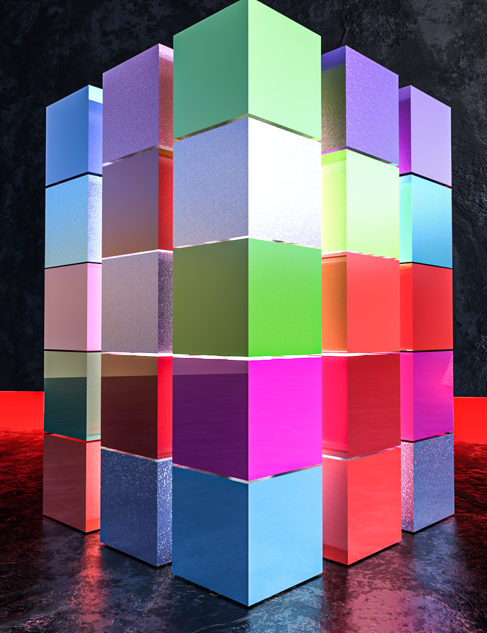 Iray Hard Surface Shaders Volume Four Brights And Neons