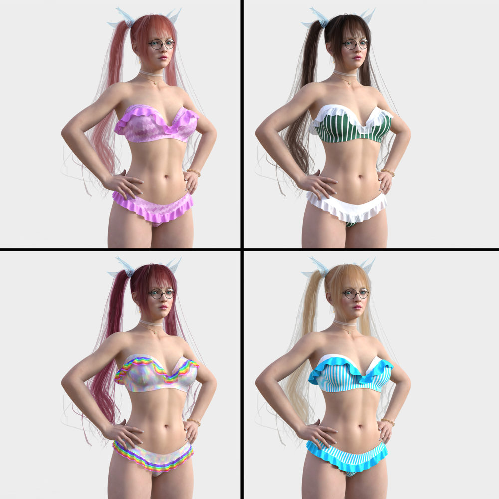 Dforce N3D Ruffle Bikini for G8F