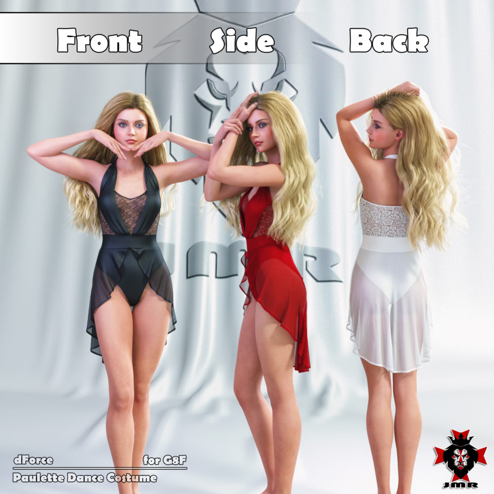 JMR dForce Paulette Dance Costume for G8F