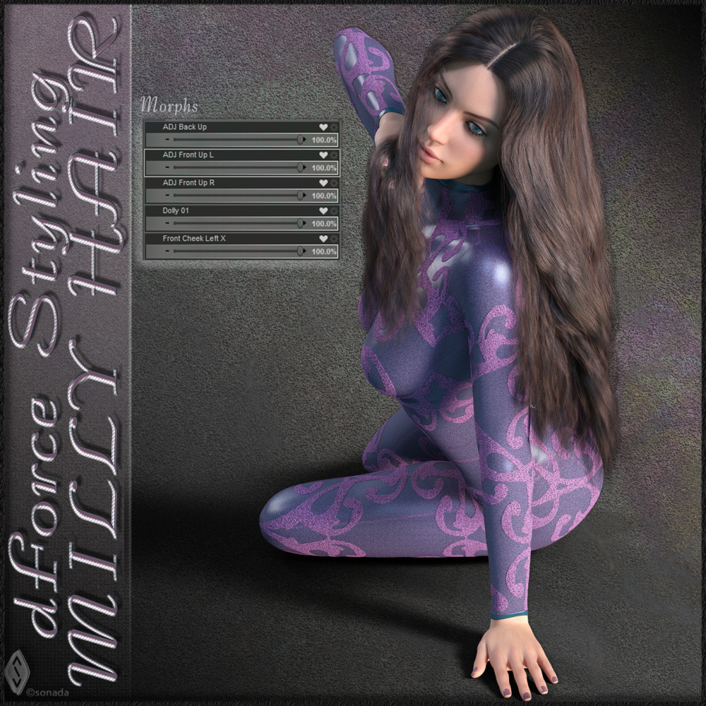 dForce Styling Milly Hair for G8F