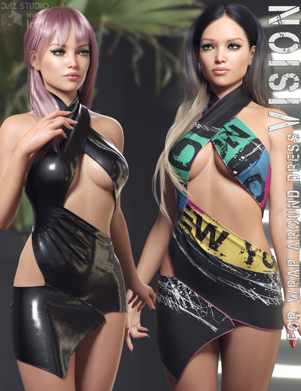 Vision For Wrap Around Dress for Genesis 8 and 8.1F