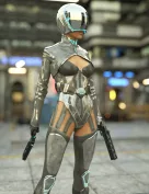 Sci-fi Rebel Rider Outfit for Genesis 8.1 Females Bundle