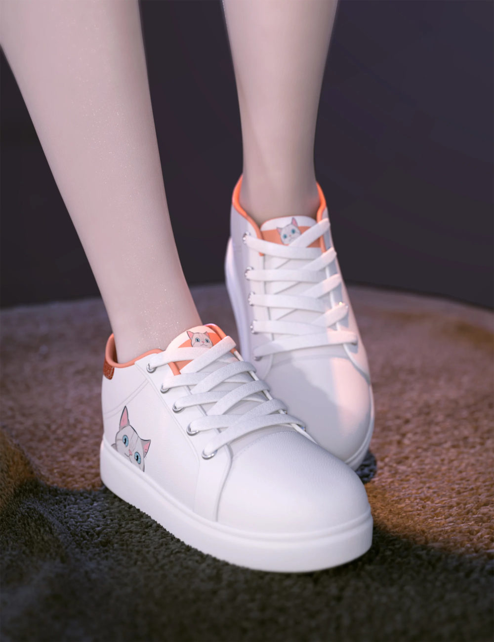 SU Cute Sneakers for Genesis 8 and 8.1 Females