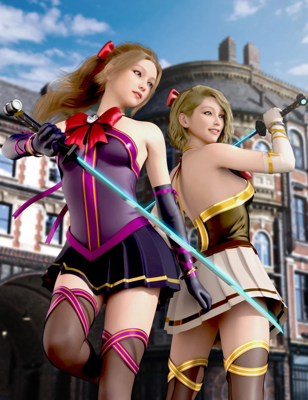 SVM's Pretty Ribbon Suit for Genesis 8 and 8.1 Females