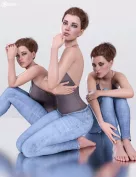 Z Ultimate Sitting on the Floor Pose Collection for Genesis 8 and 8.1 Female