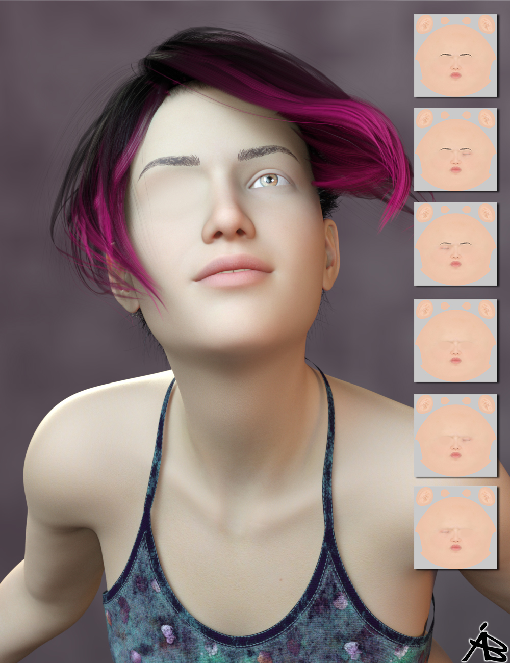 AB Perfectly Eyeless for Genesis 8.1 Morphs and Skins (MR)