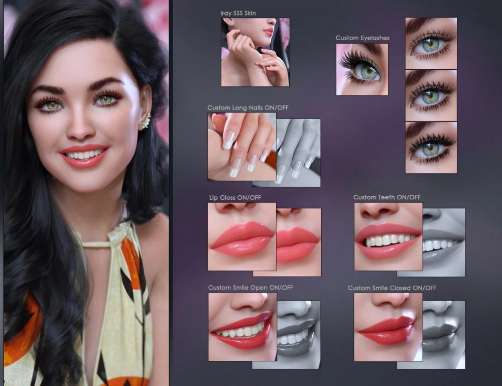 Addy Lyla for Genesis 8 Female