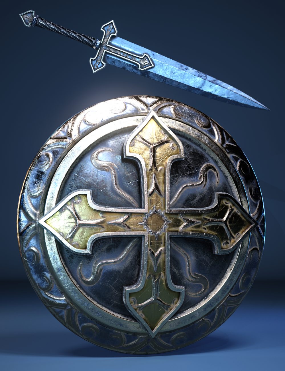 Dark Nun Weapons for Genesis 8 and 8.1 Females