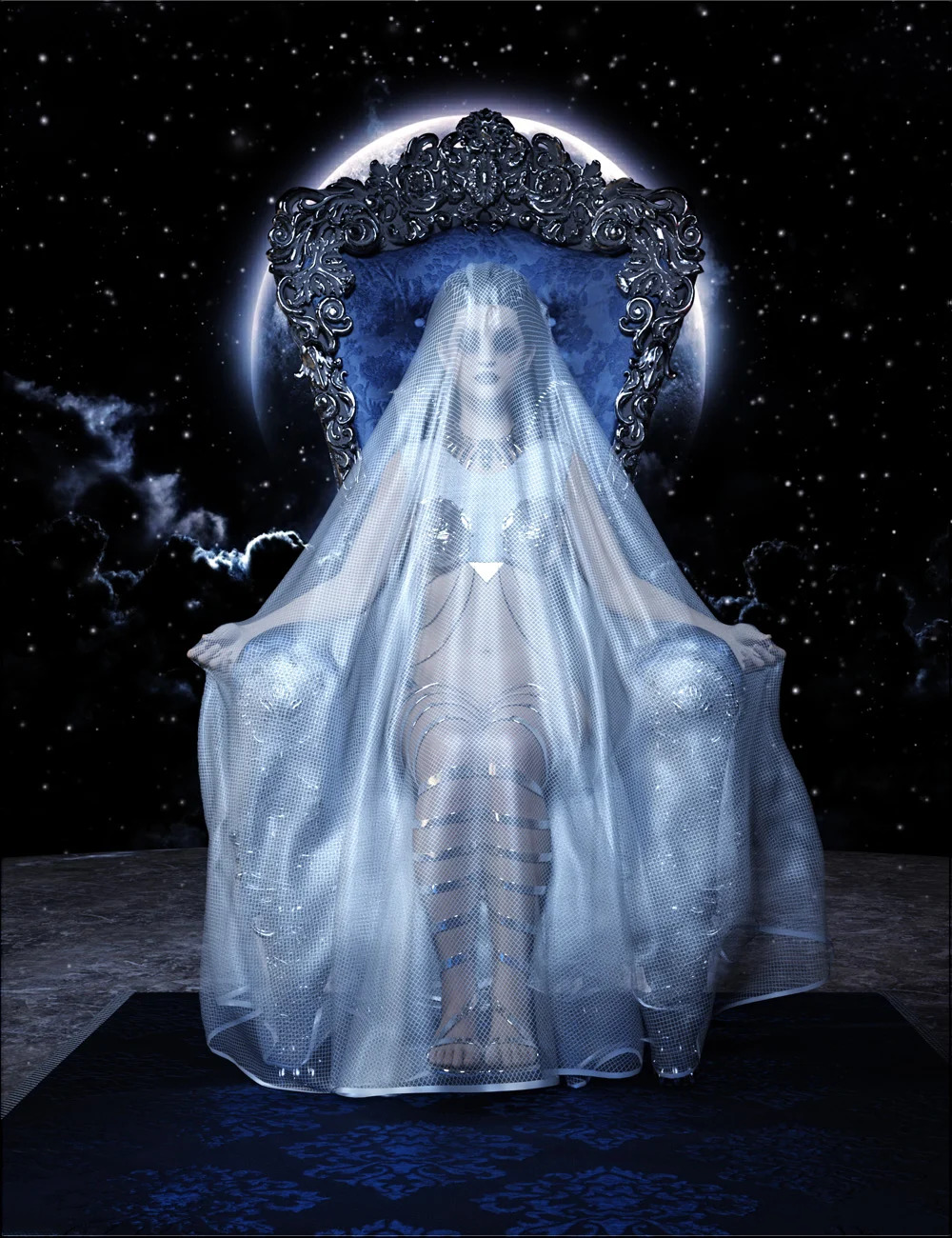 dForce Delphi Headdress for Genesis 8 and 8.1 Female