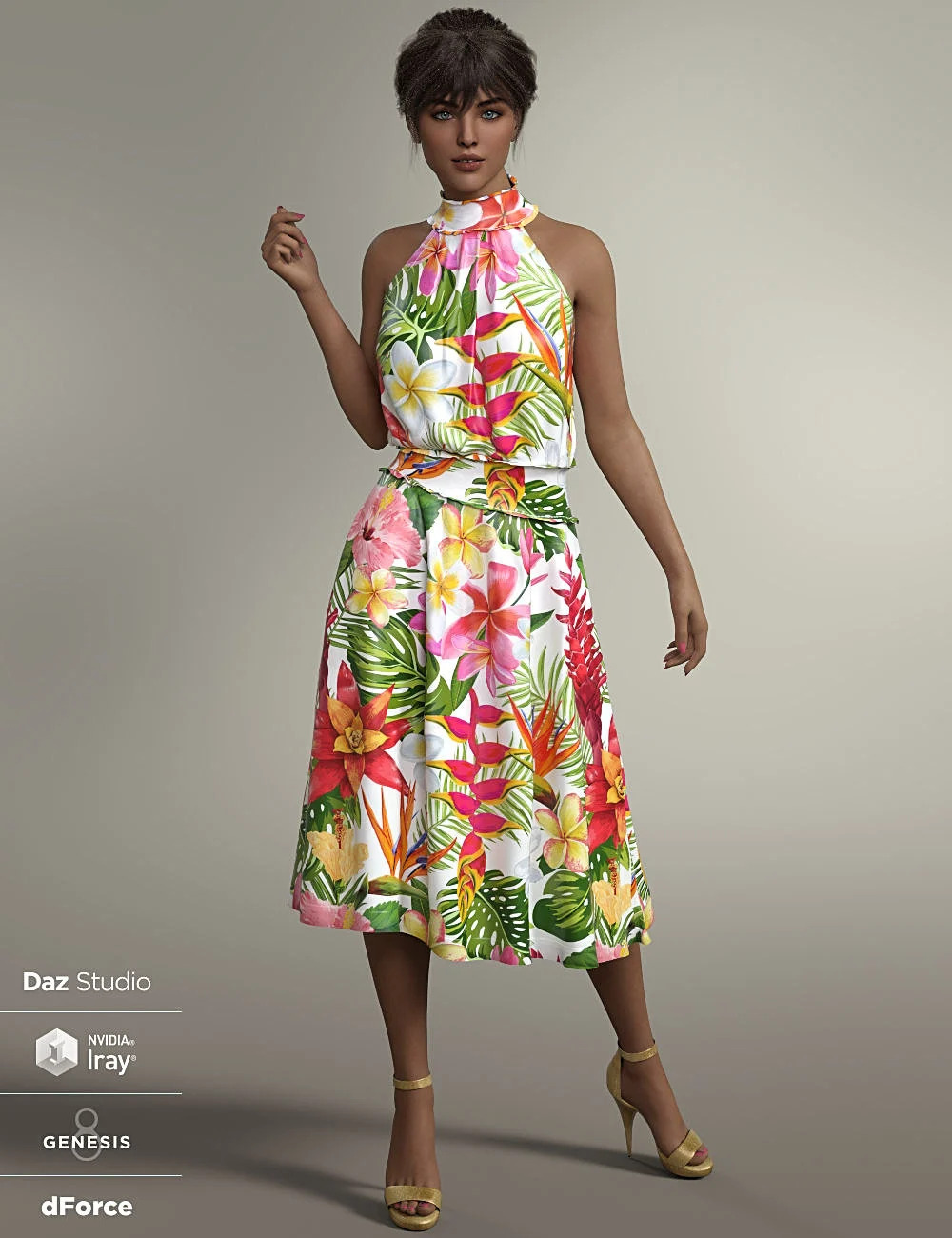 dForce Kassie Outfit for Genesis 8 and 8.1 Females