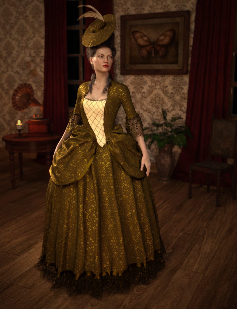 dForce Lady Cathryn Outfit Texture Expansion