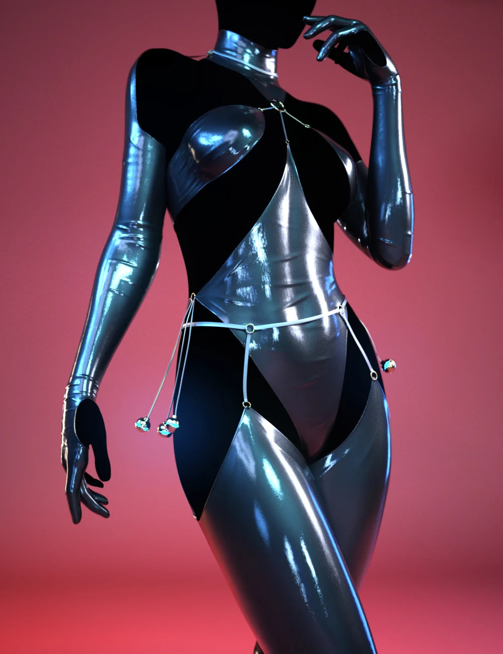 dForce Luna Underwear Outfit for Genesis 8 and 8.1 Females