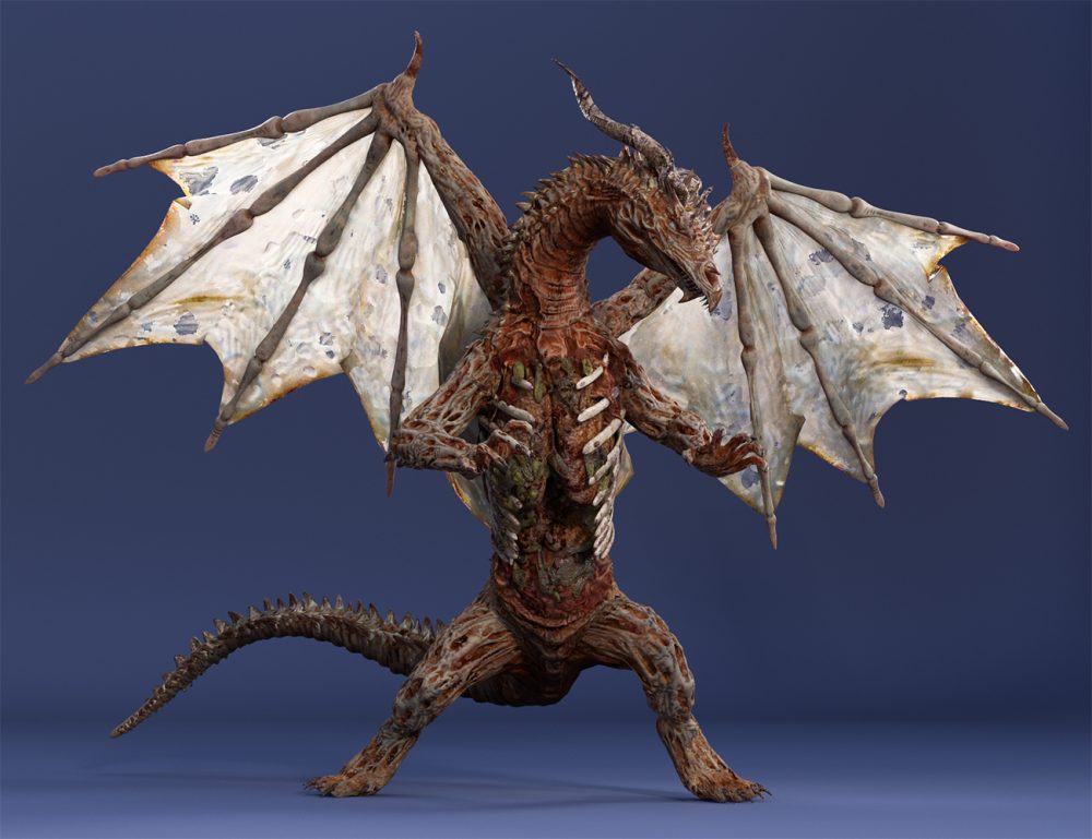 Lich Dragon Carnufex HD for Genesis 8.1 Male