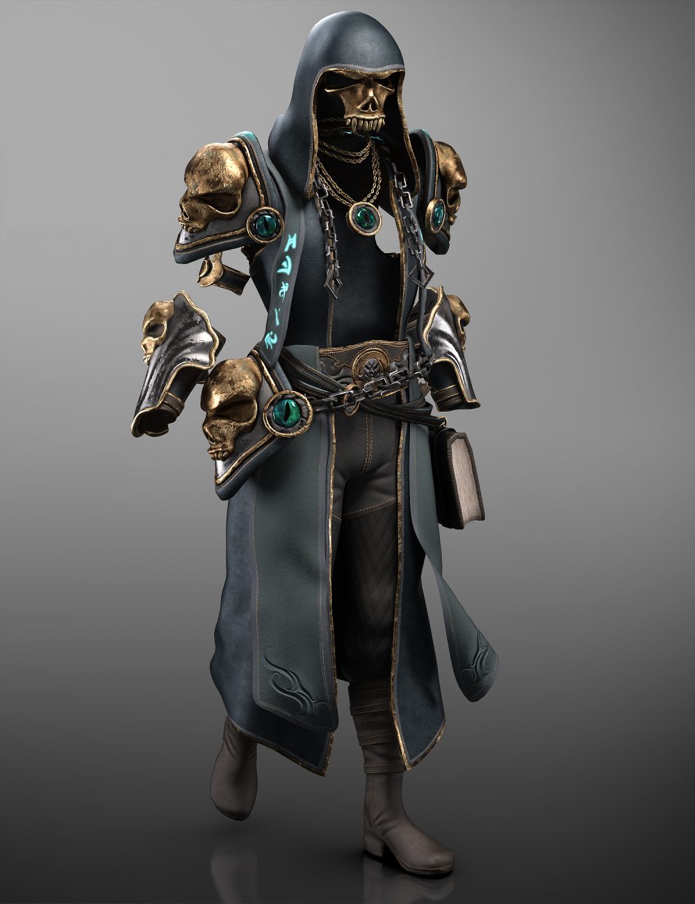 Necromancer Armor for Genesis 8.1 Males