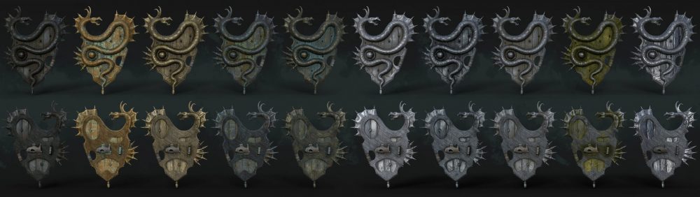 Warrior Animal Shields Textures