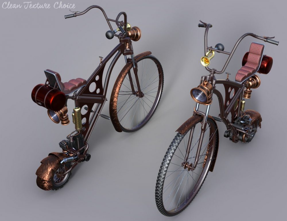 Steampunk Penny-farthing Bike