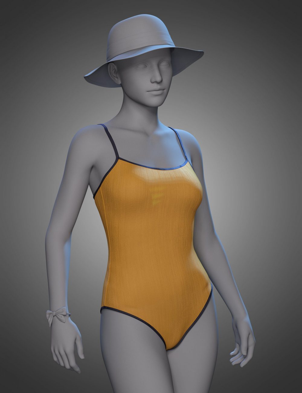 Beach Vacation Swimsuit 1 for Genesis 8 and 8.1 Females