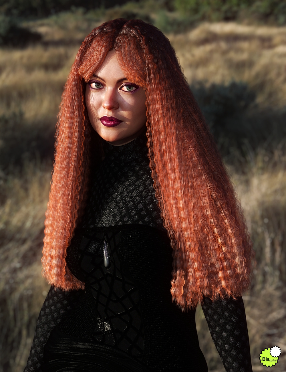 Biscuits Flo Hair with dForce for Genesis 8 Female(s)
