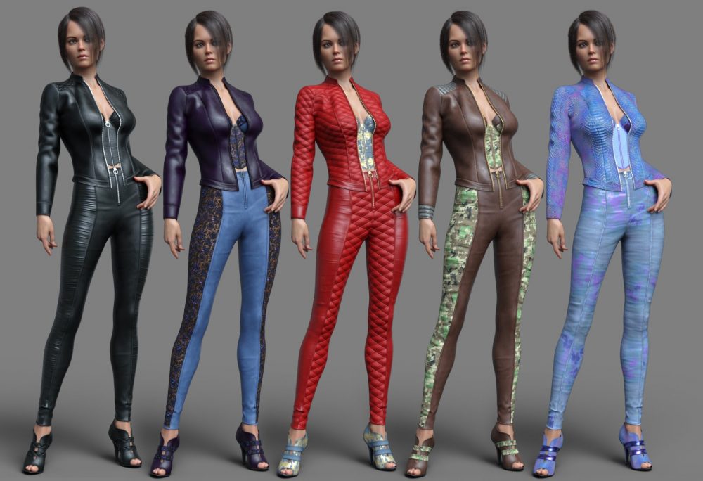 Black Mamba Outfit for Genesis 8 and 8.1 Females