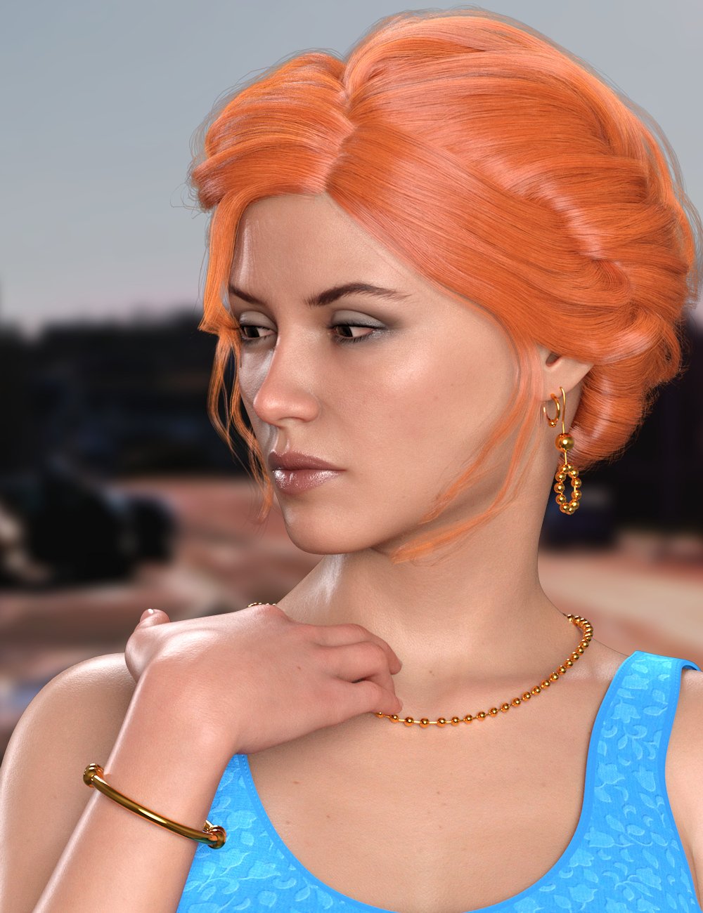 Blue Jewels for Genesis 8 and 8.1 Females