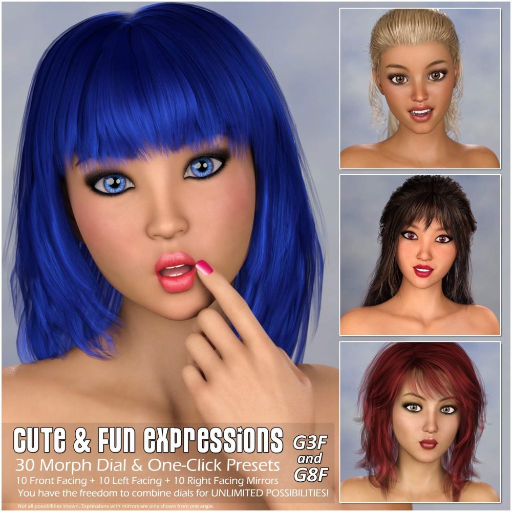 Cute & Fun Expressions for G3F and G8F