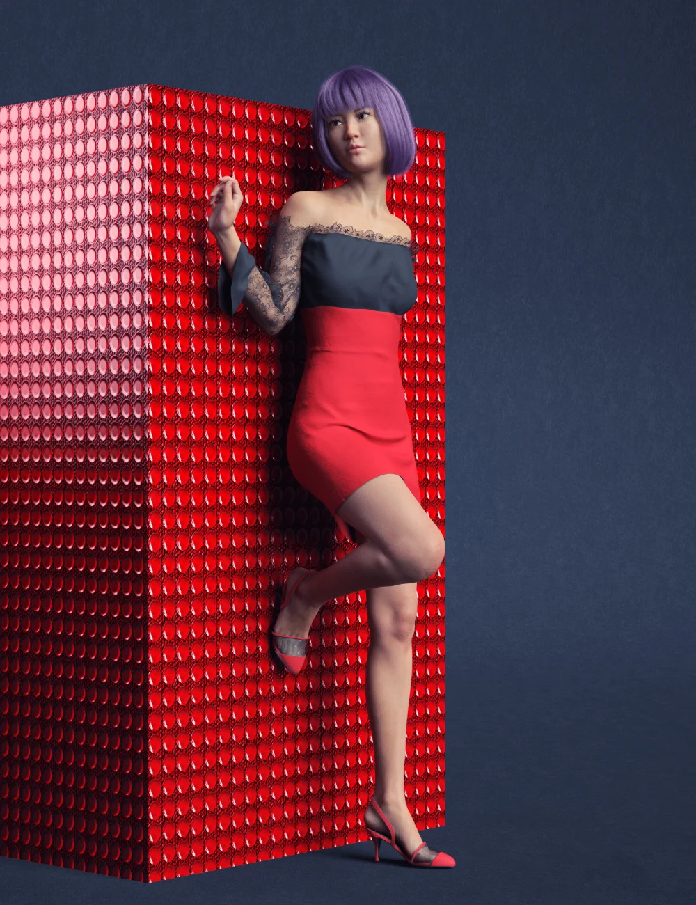 dForce Li Outfit for Genesis 8 Female(s)