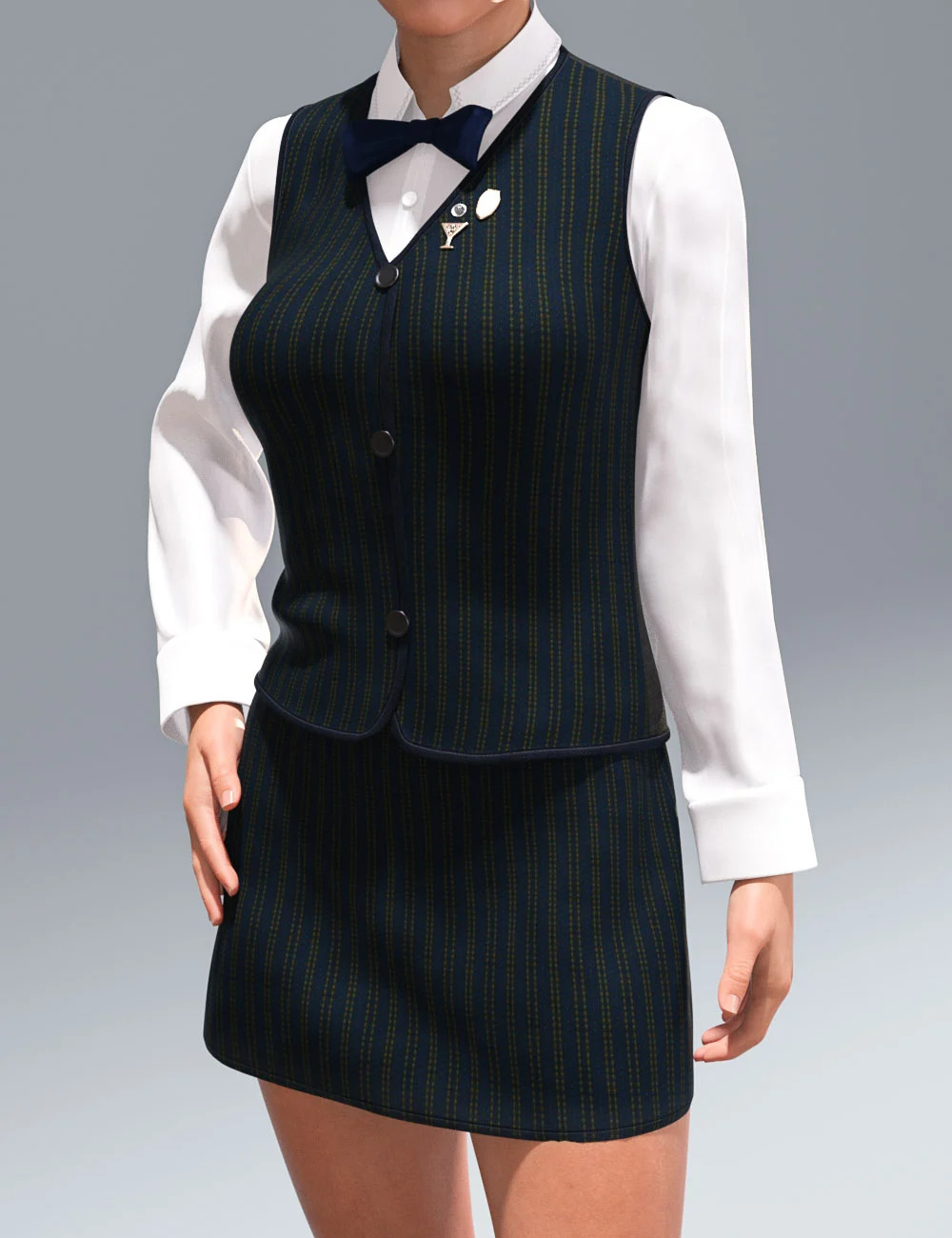 dForce Bartender Outfit for Genesis 8 Females