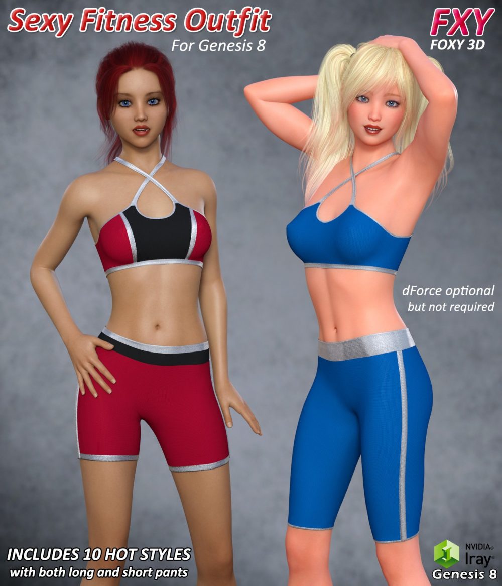 FXY Sexy Fitness Outfit For G8F