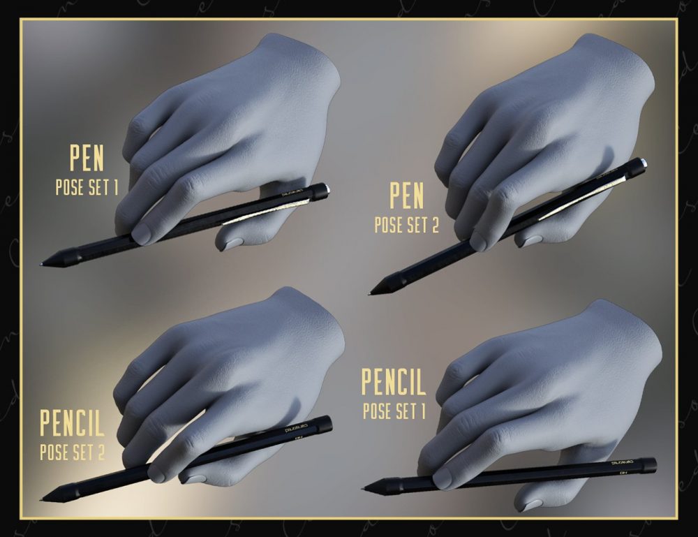 Luxury Office Stationery Props and Poses