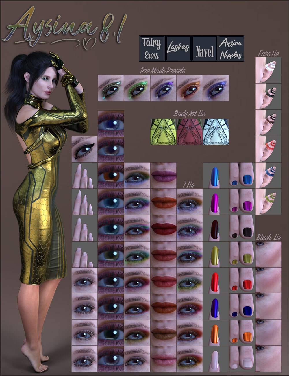 TDT-Aysina for Genesis 8.1 Female