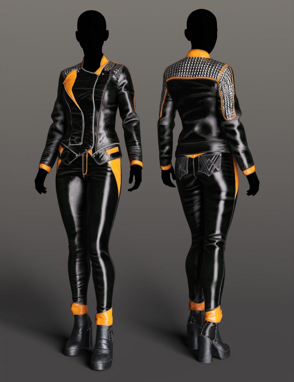 Shadow Realm Outfit for Genesis 8 and 8.1 Females
