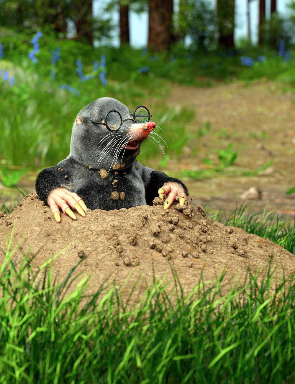 Storybook Mole for Genesis 8.1 Male