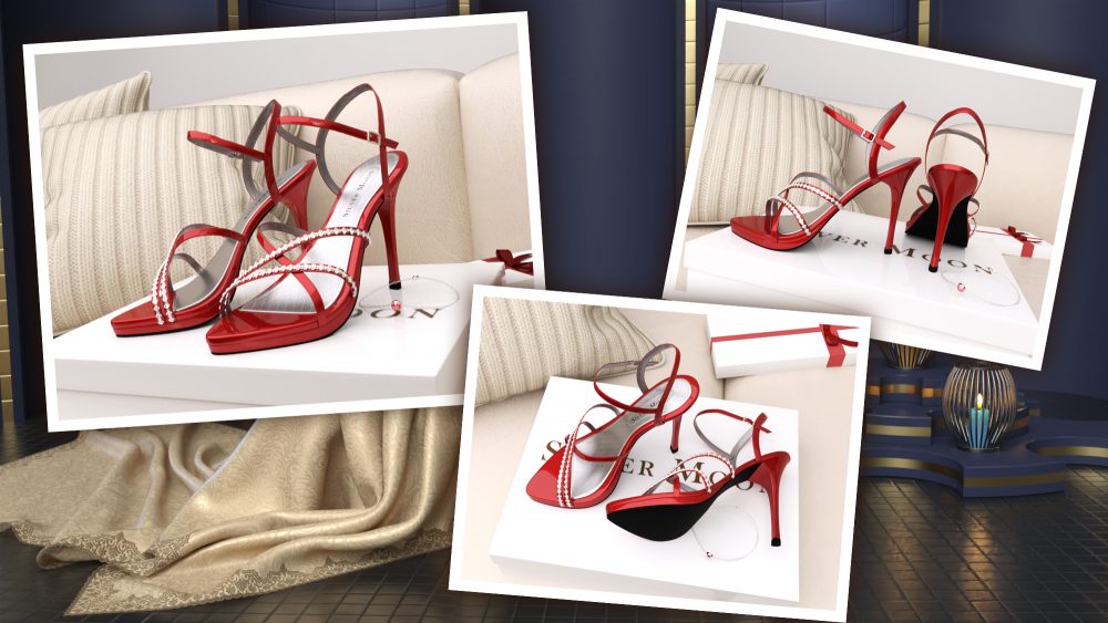 SVM's Strappy High Heels for Genesis 8 and 8.1 Females